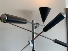 Classic Arredoluce Triennale Floor Lamp with White Marble Base