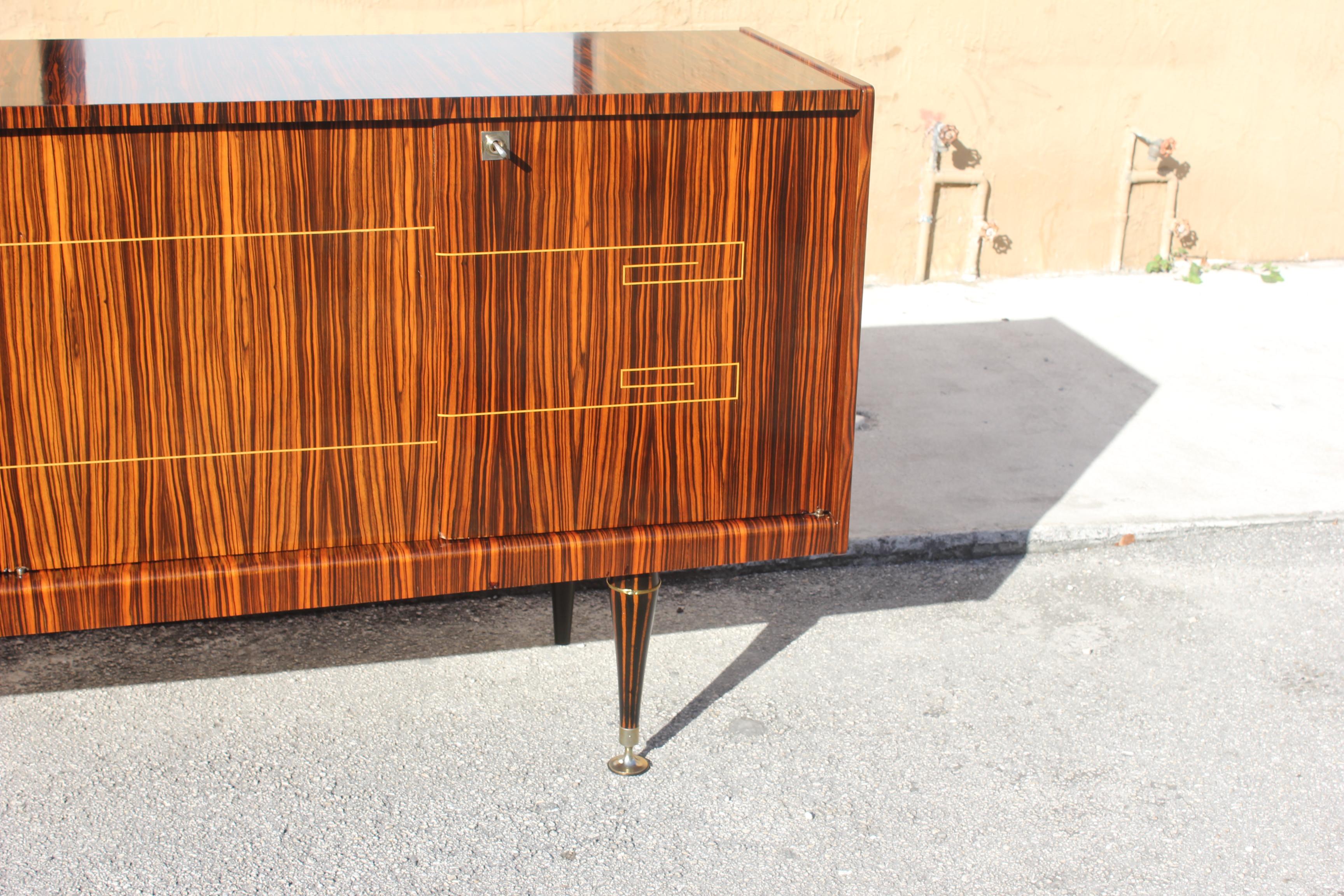 Classic French Modern  Macassar Ebony Sideboard / Buffet / Credenzas. 10