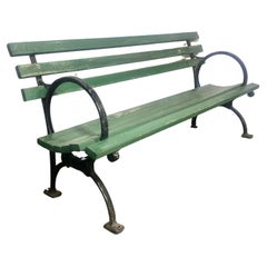 Used Classic Art Deco Style Garden Bench, 1939 Worlds Fair / Centrial Park / N.Y.C.