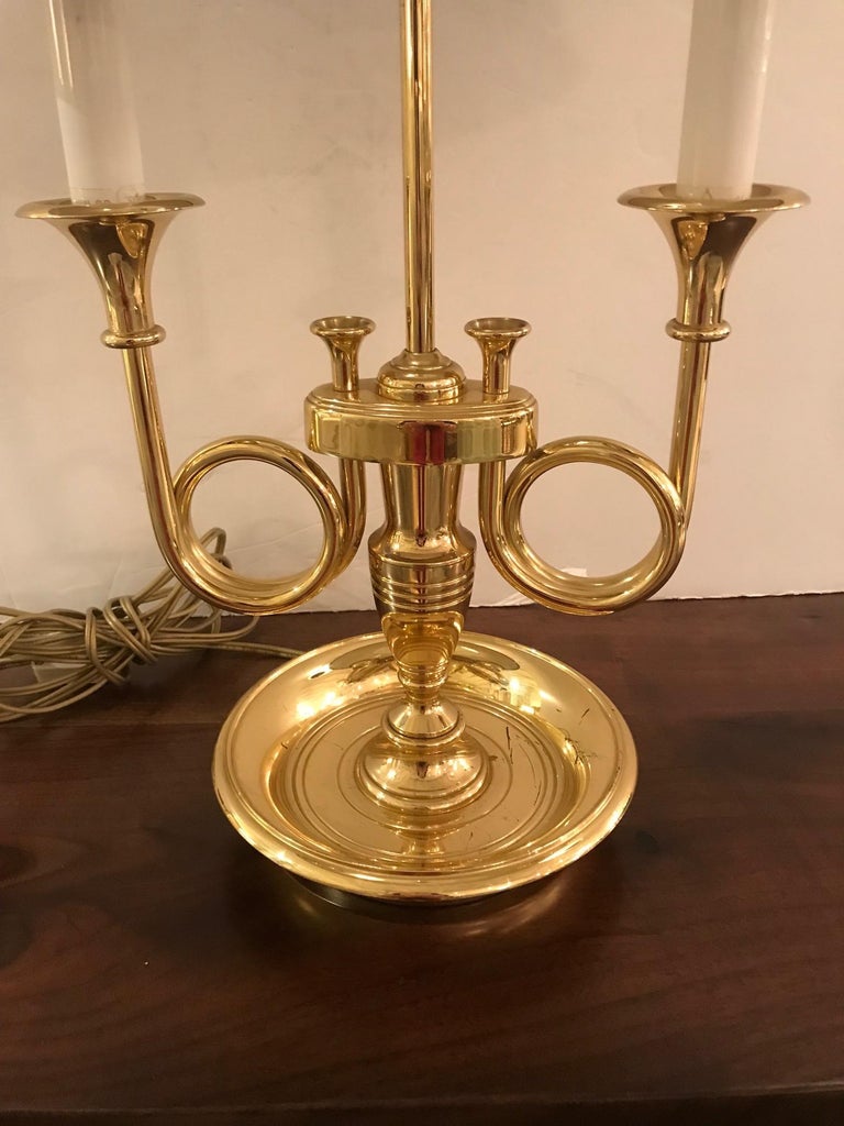 Classic Baldwin Brass TwoArm French Horn Style Table Lamp at 1stDibs