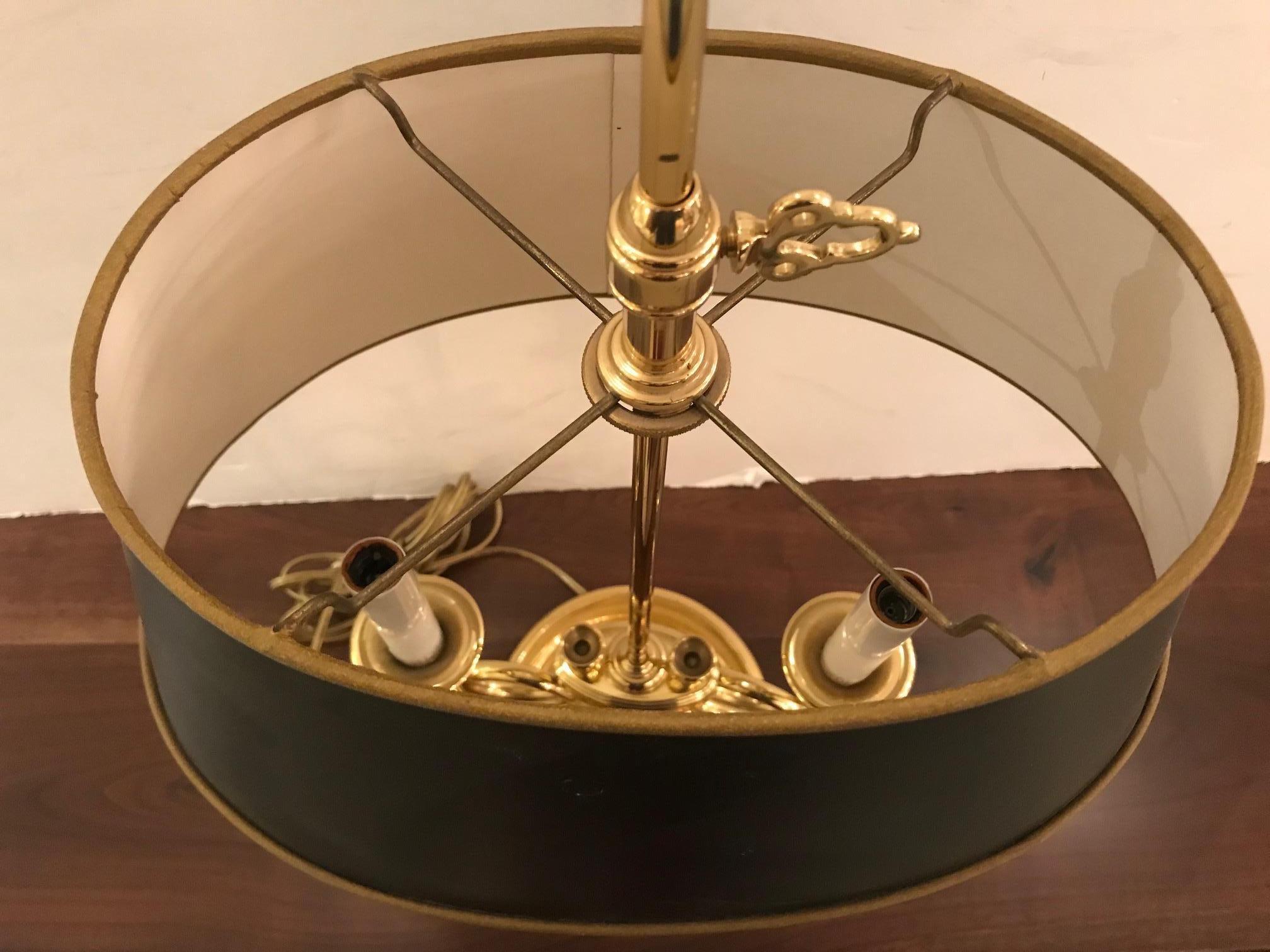 Classic Baldwin Brass Two-Arm French Horn Style Table Lamp 1