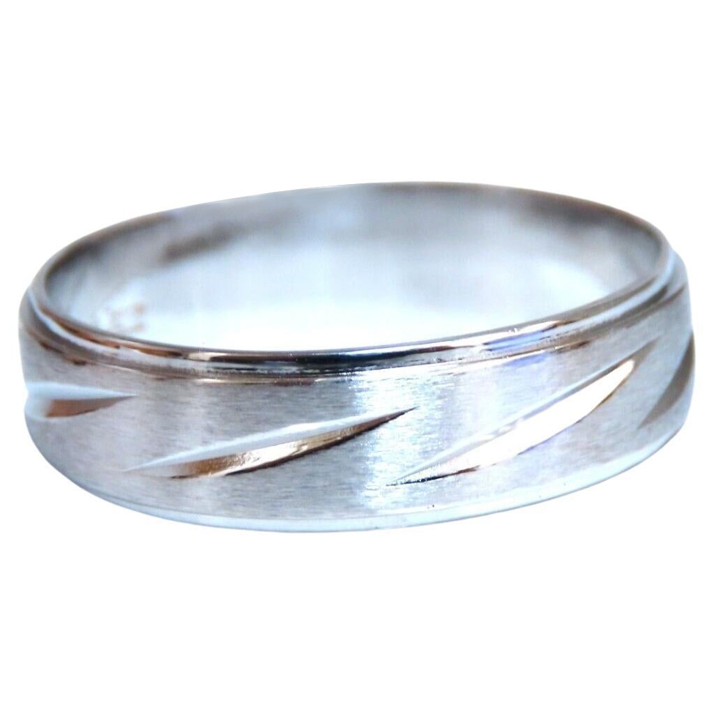 Fascia classica 14kt taglio brillante 9.5* in vendita