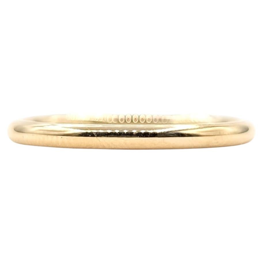 Klassischer Bandring aus 14k Gelbgold
