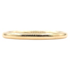 Klassischer Bandring aus 14k Gelbgold