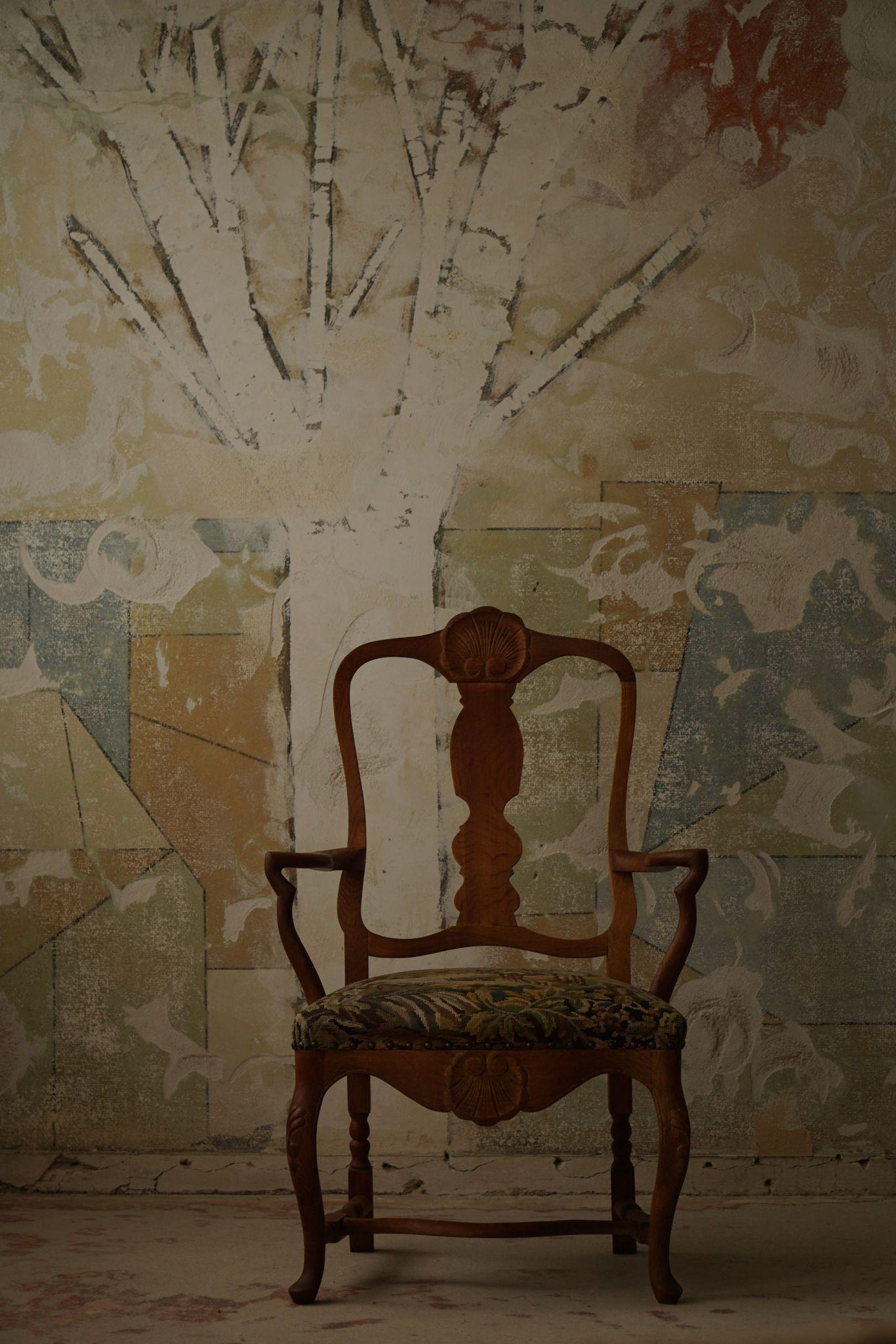 Classic Baroque Style Armchair in Oak, Made by a Danish Cabinetmaker, 1930s For Sale 1
