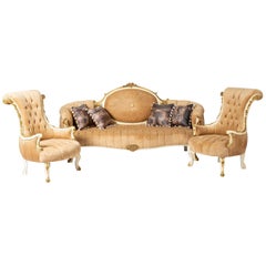 Classic Baroque Style Living Room '4 PIECES', 20th Century