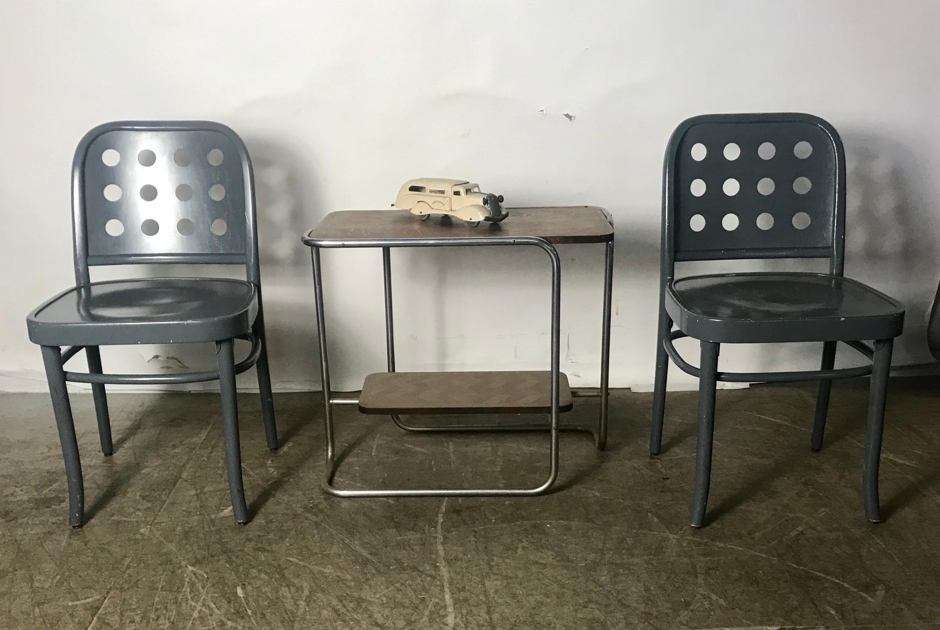 Classic Bauhaus Side Chairs 6010 Designed by Josef Hoffmann/ Oswald Haerdtl 3