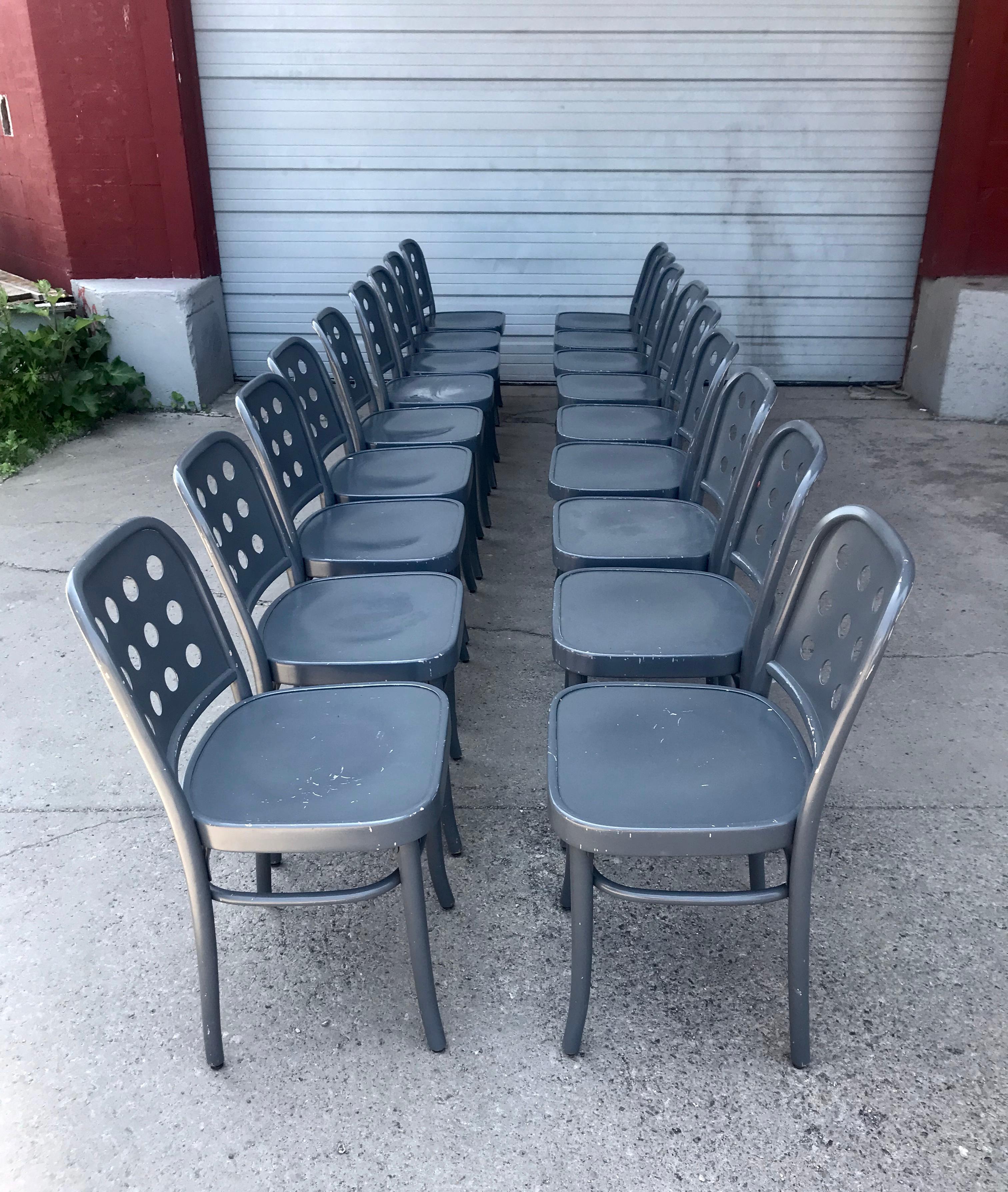 Classic Bauhaus Side Chairs 6010 Designed by Josef Hoffmann/ Oswald Haerdtl In Good Condition In Buffalo, NY