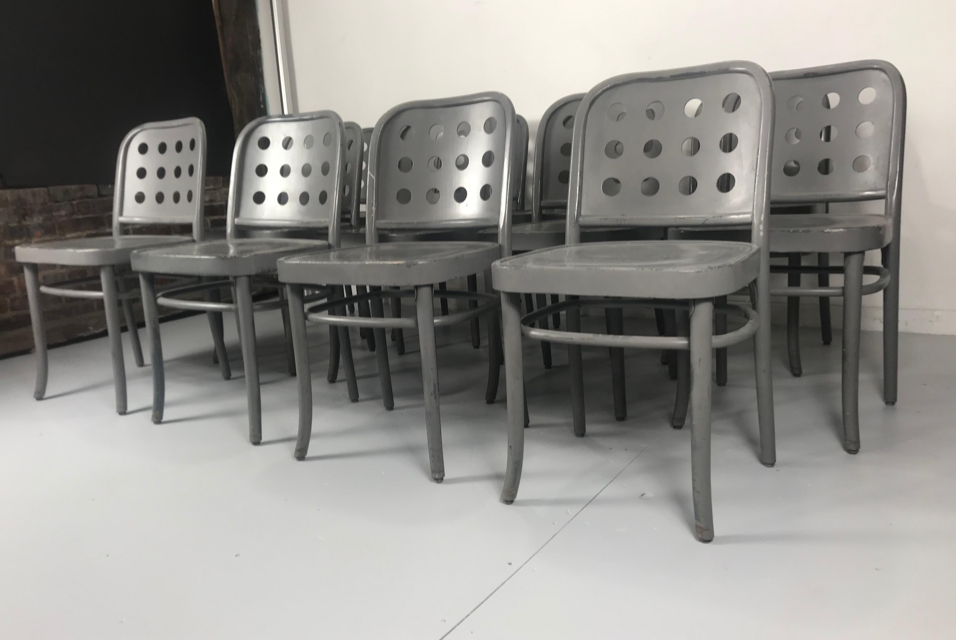 Lacquered Classic Bauhaus Side Chairs 6010 Designed by Josef Hoffmann/ Oswald Haerdtl