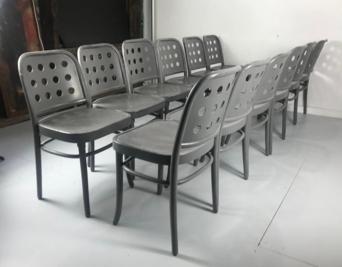 Late 20th Century Classic Bauhaus Side Chairs 6010 Designed by Josef Hoffmann/ Oswald Haerdtl