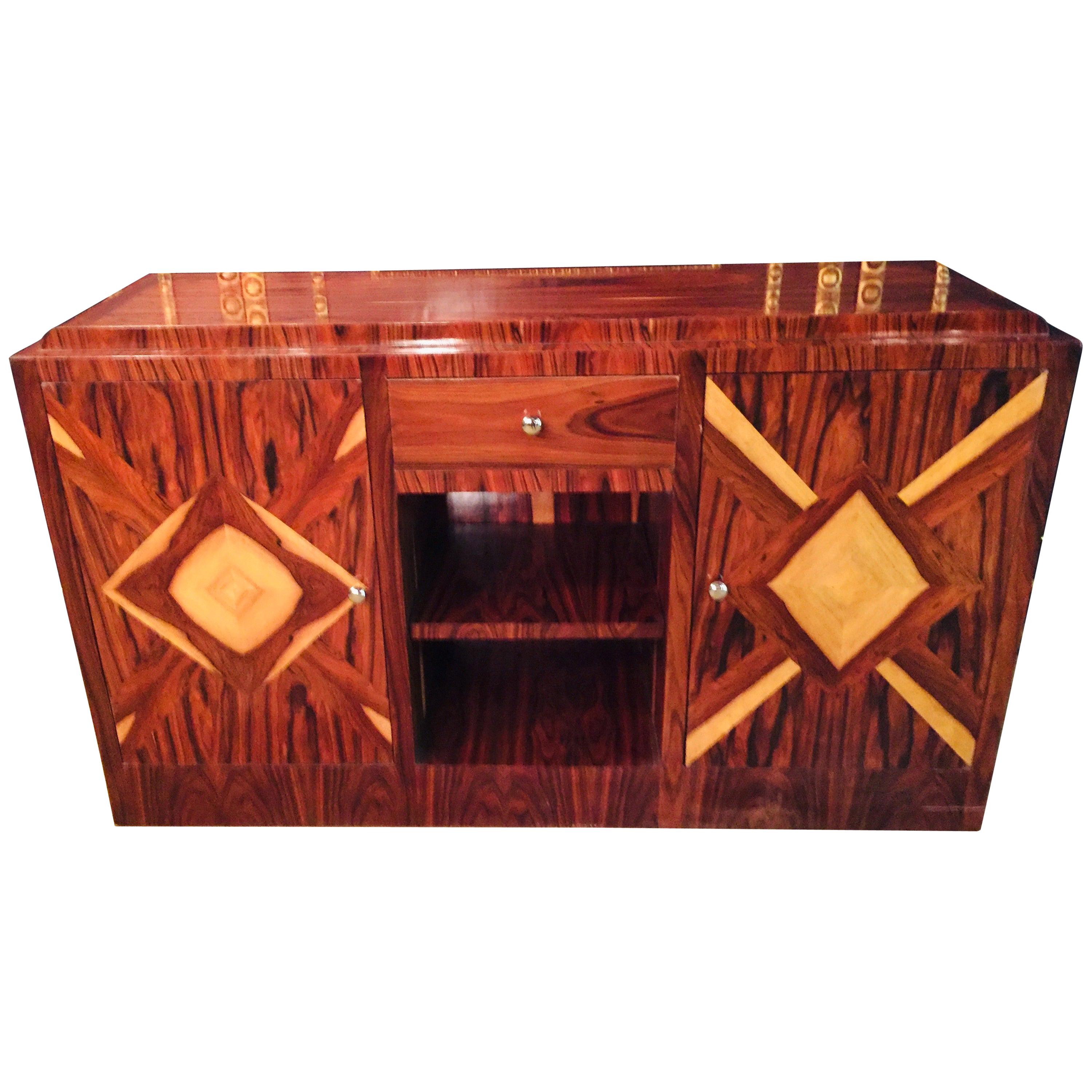 Classic Beautiful Large Sideboard in Art Deco Style For Sale