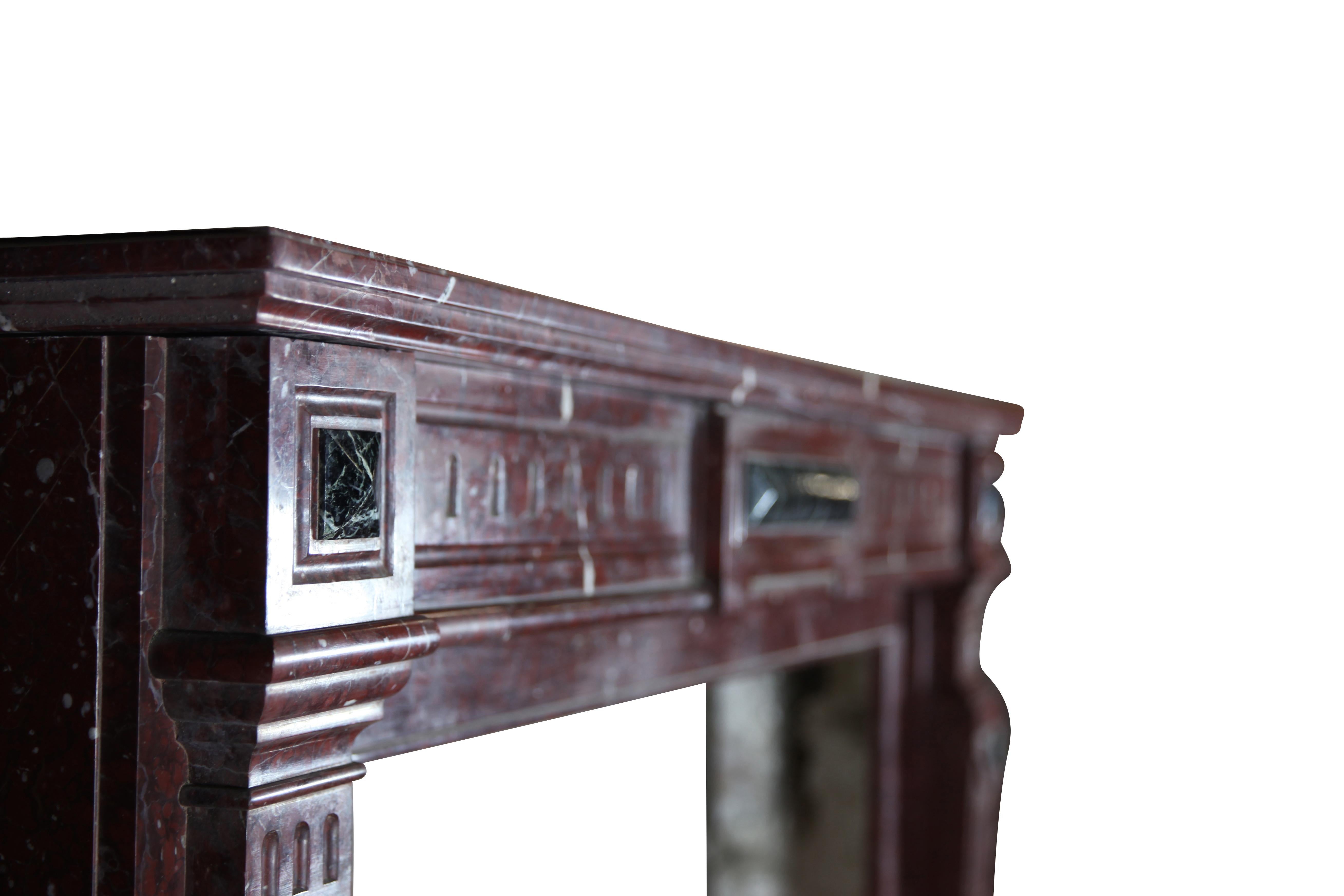 Classic Belgian Decorative Fireplace Surround For Sale 2