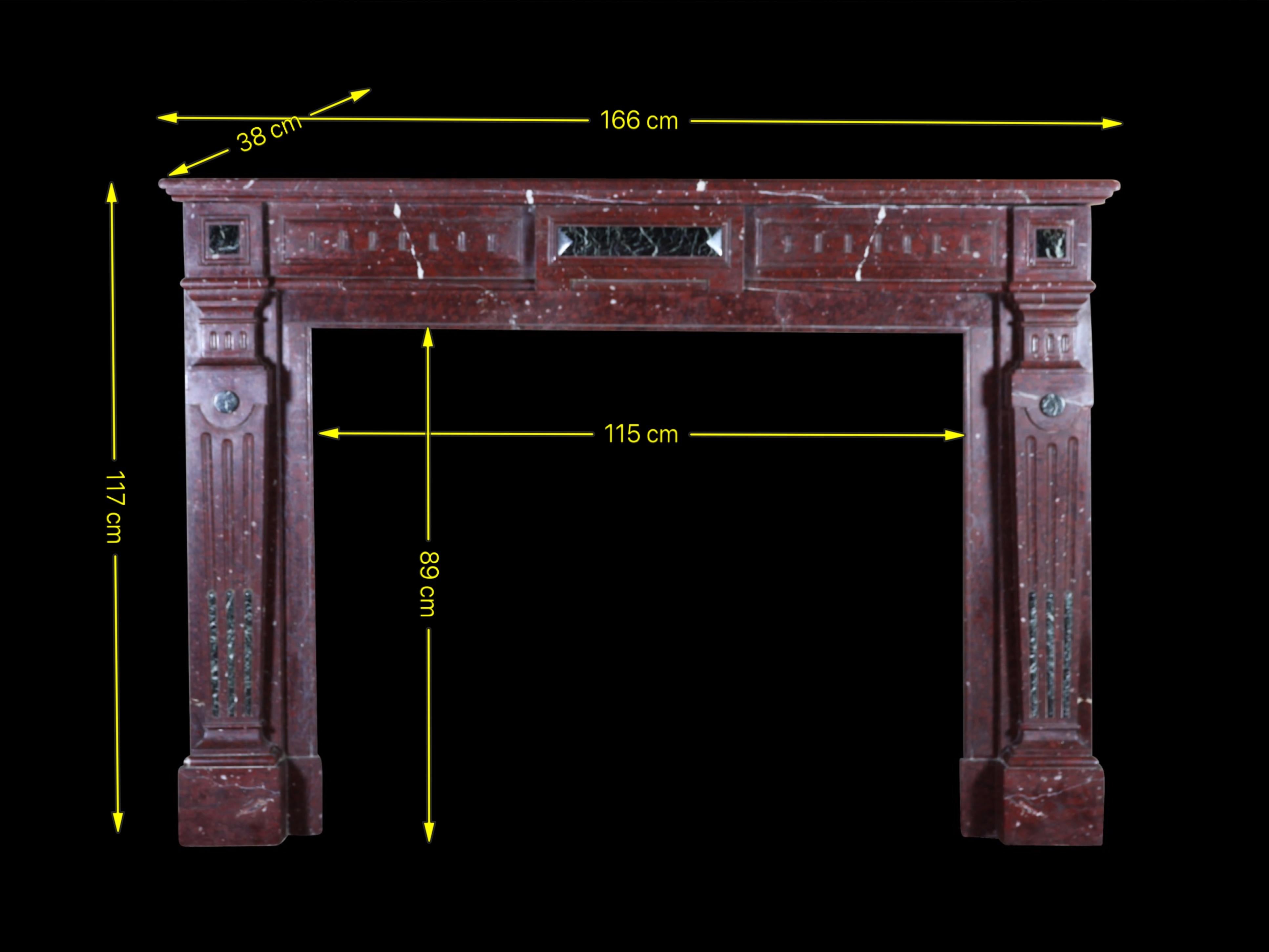Classic Belgian Decorative Fireplace Surround For Sale 3