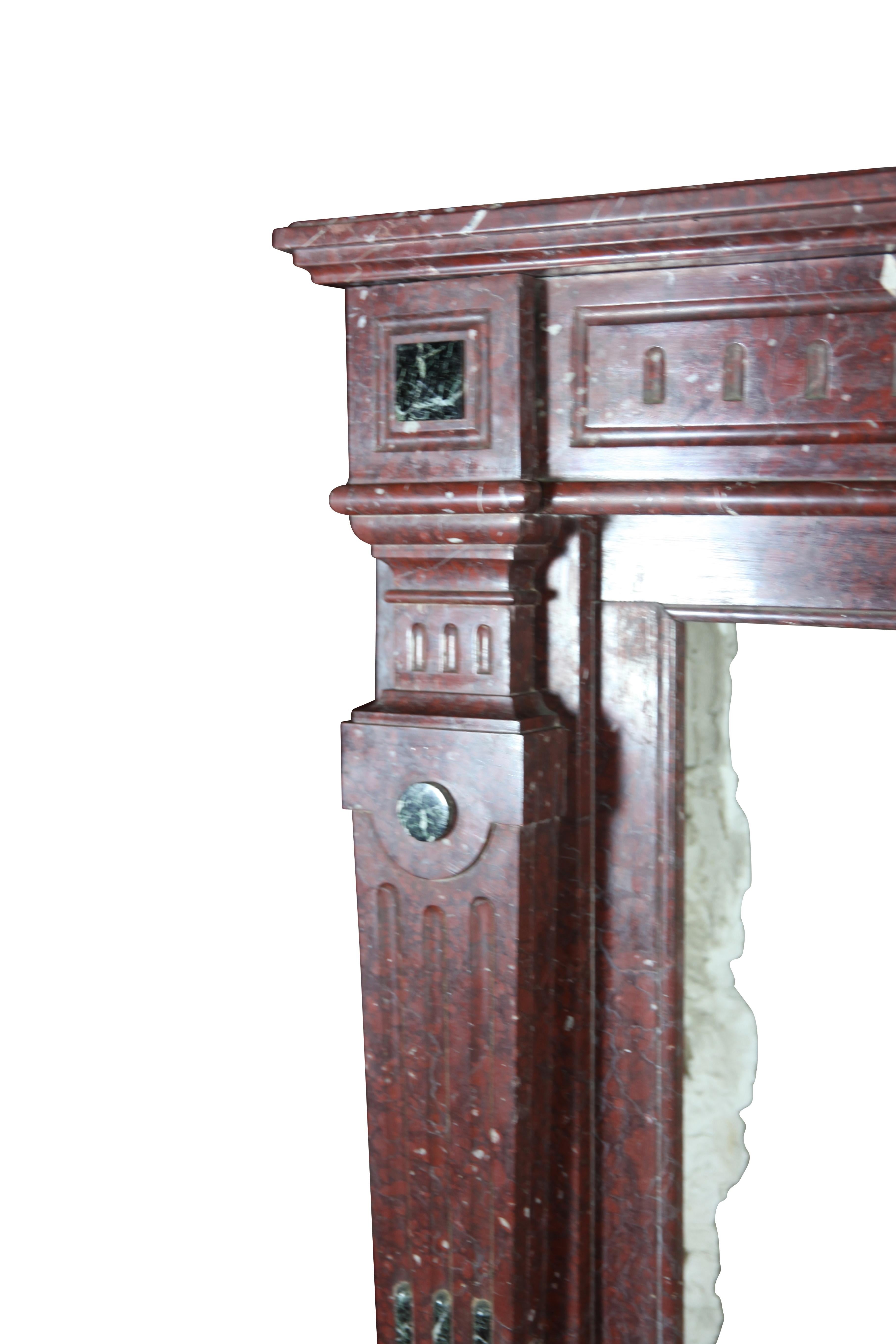 French Classic Belgian Decorative Fireplace Surround For Sale