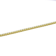 Natural Diamond  2.00 Carat  18k Yellow Gold Tennis Bracelet