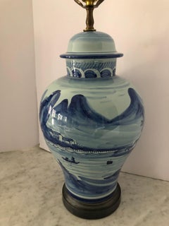 Classic Blue and White Ginger Jar Table Lamp by Chapman