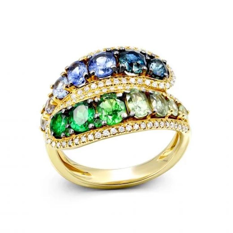 

RIng 18K Yellow Gold

Diamond 92-RD-0,27 ct
Blue Sapphire 4-0,23 ct
Blue Sapphire 5-1,47 ct
Tsavorite 5-1,02 ct
Green Sapphire 4-0,71 ct

SIze US 7,5
Weight 7,46 grams

With a heritage of ancient fine Swiss jewelry traditions, NATKINA is a Geneva