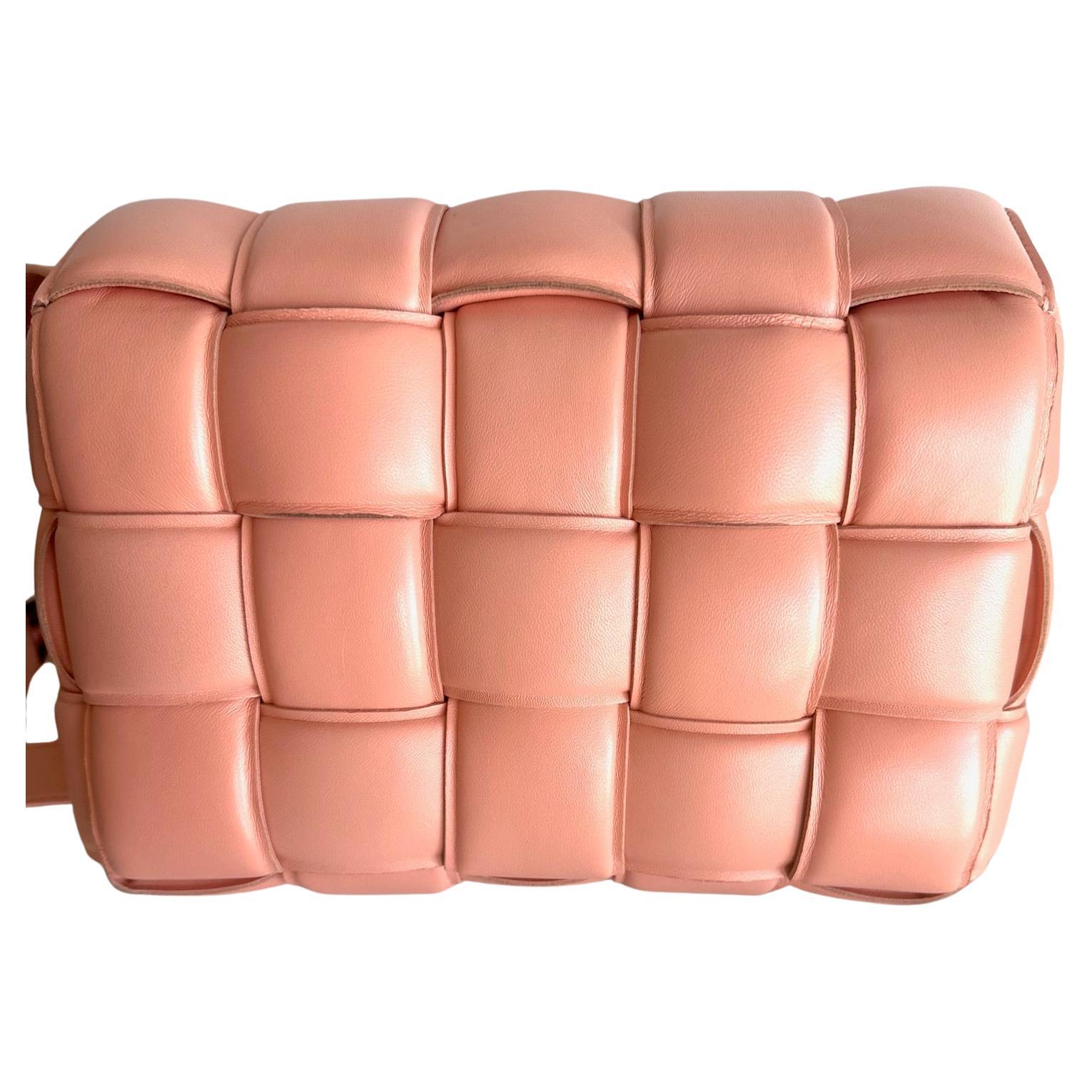Pink Classic Bottega Veneta Padded Cassette Bag For Sale
