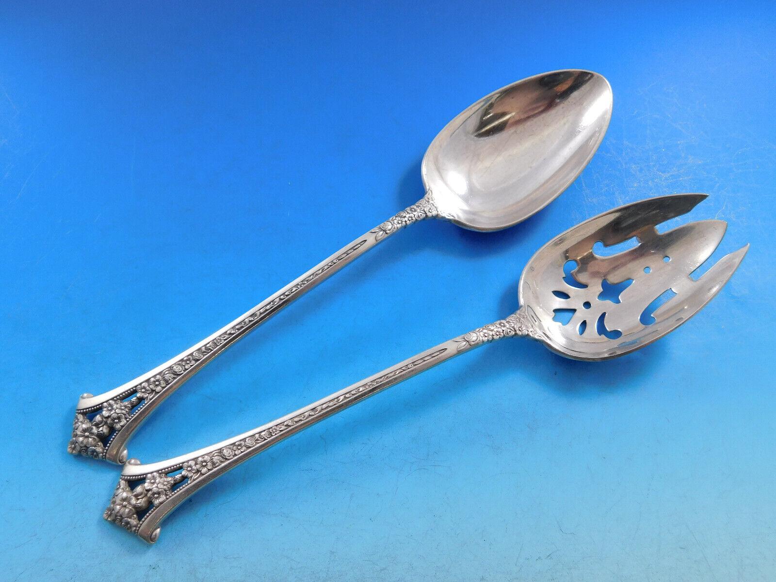 Ensemble de couverts classiques en argent sterling Bouquet de Gorham pour 8 personnes 56 pièces en vente 2
