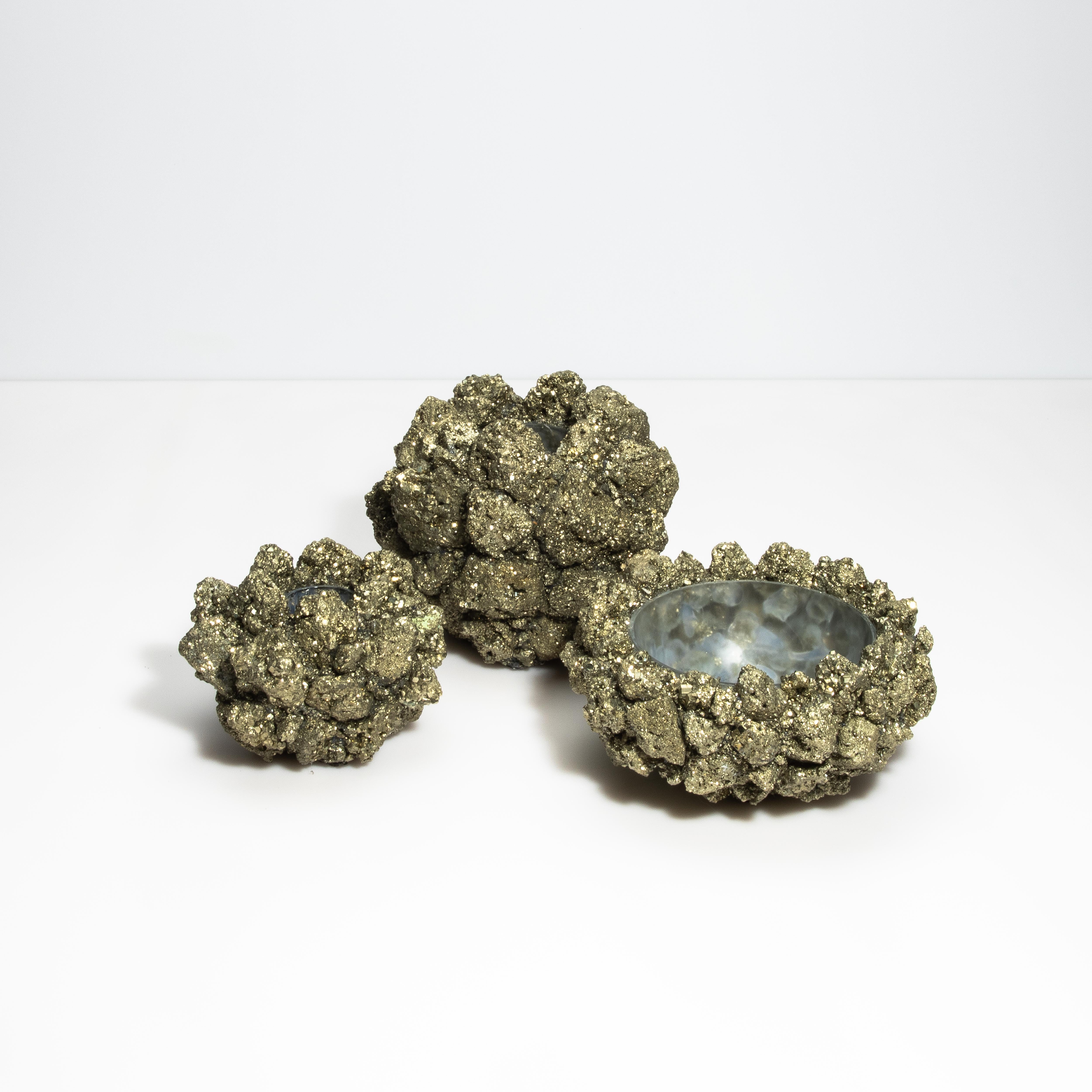 Petit bol Classic en pyrite en vente 3