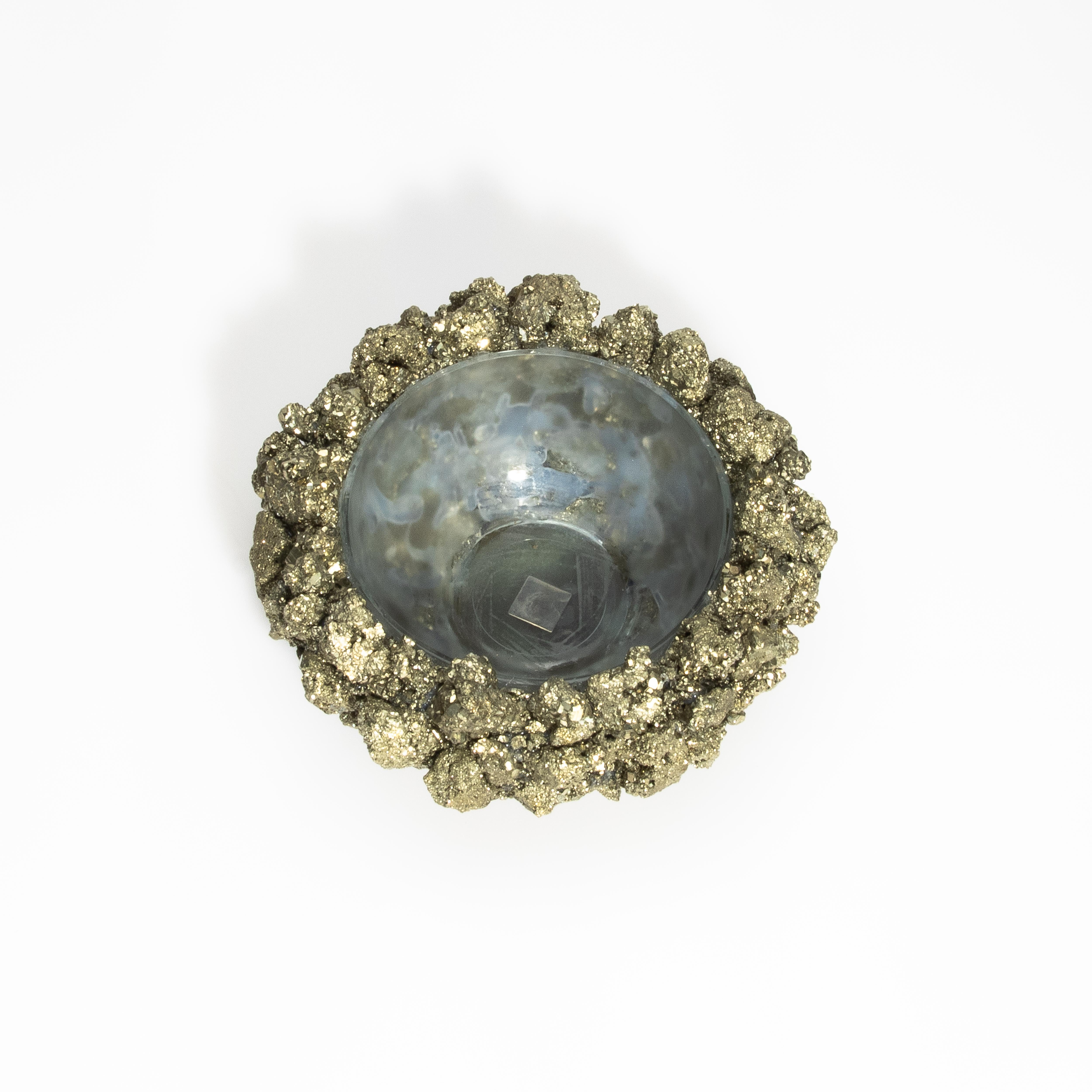 Fait main Petit bol Classic en pyrite en vente