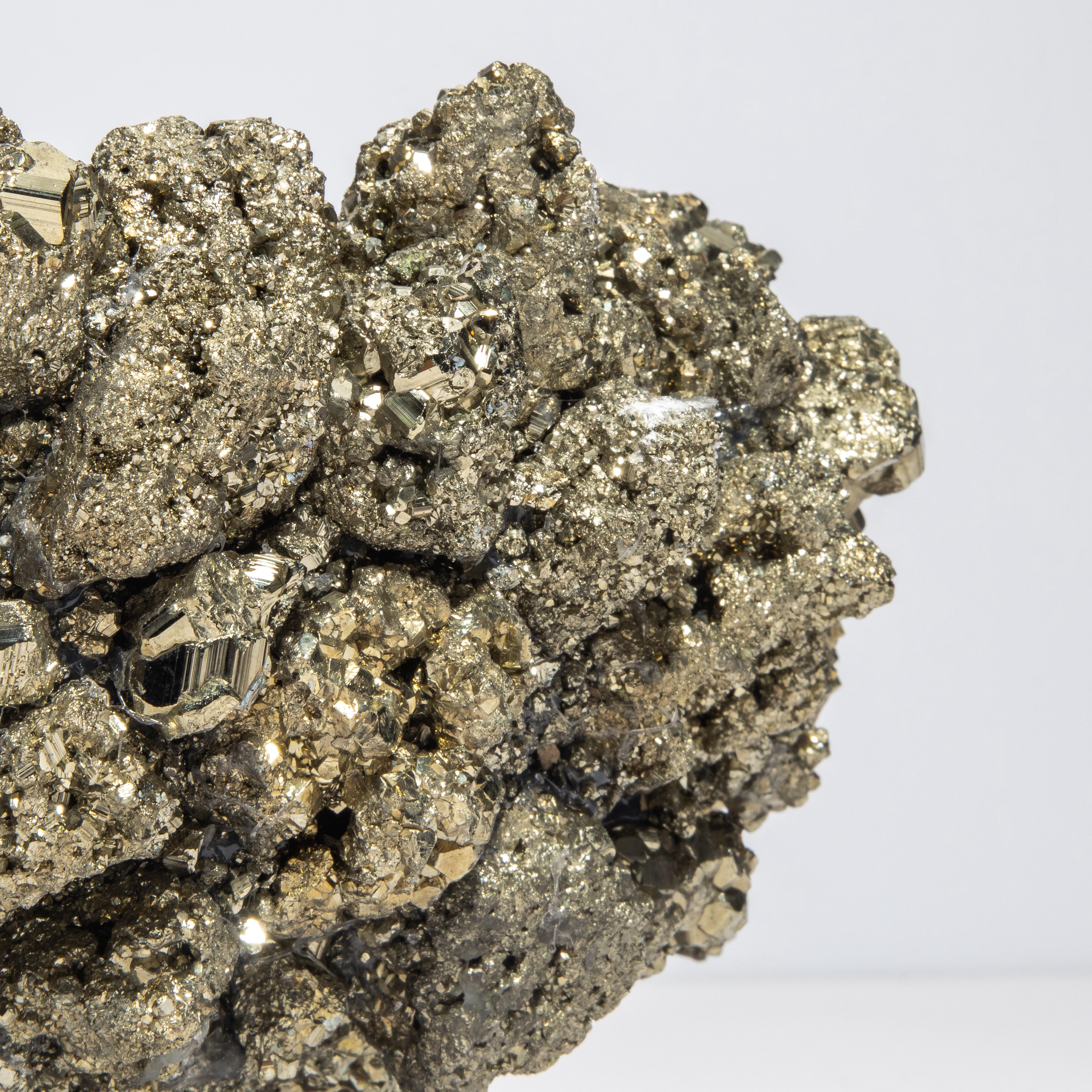 Cristal de roche Bol Classic moyen en pyrite