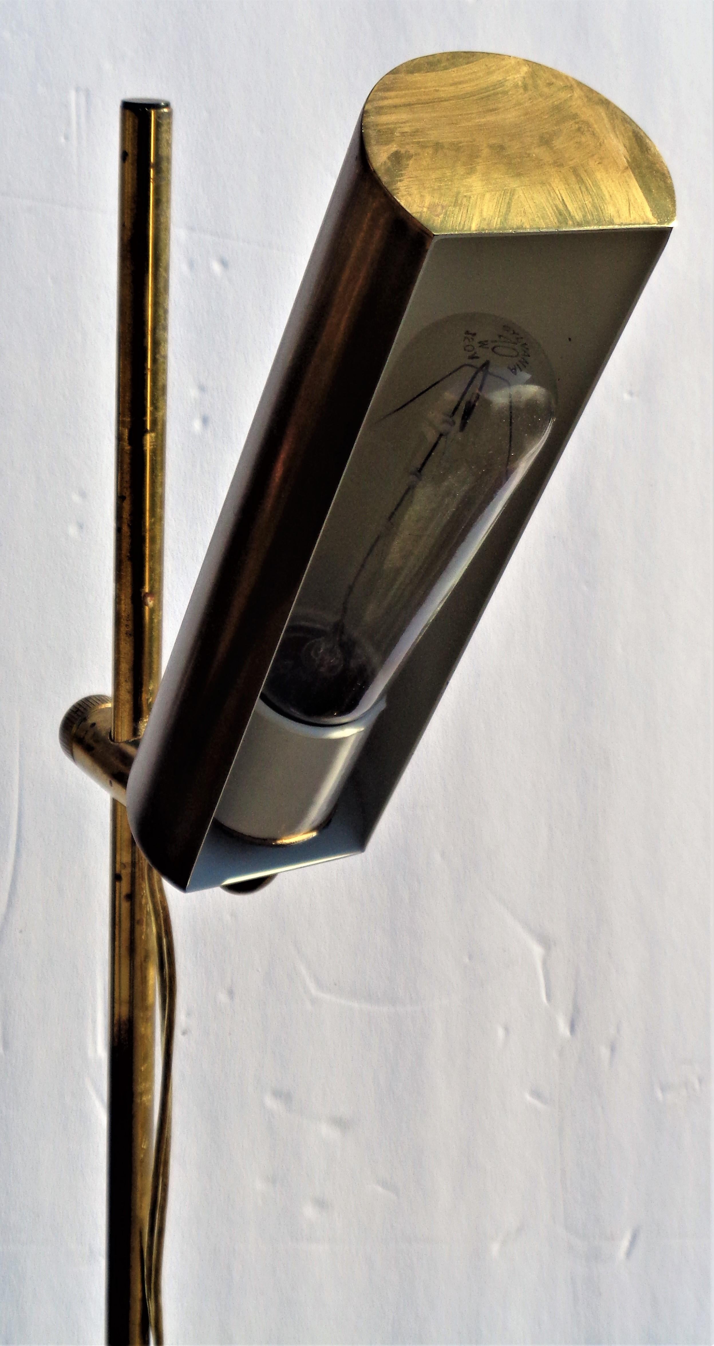 20th Century Brass Desk Lamp Koch and Lowy OMI