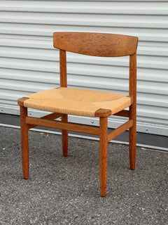 Classic Børge Mogensen Oak and Papercord Chair ca' 1950's