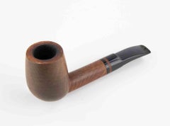 Classic Briar Smoking Pipe with Acrylic Stem, Mid-20th Century