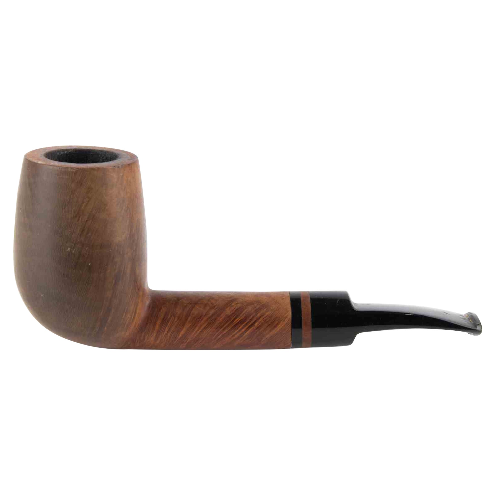 Pipe à fumer classique en bruyère avec tige en acrylique, milieu du 20e siècle