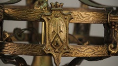 Classic Bronze 1920s Chandelier