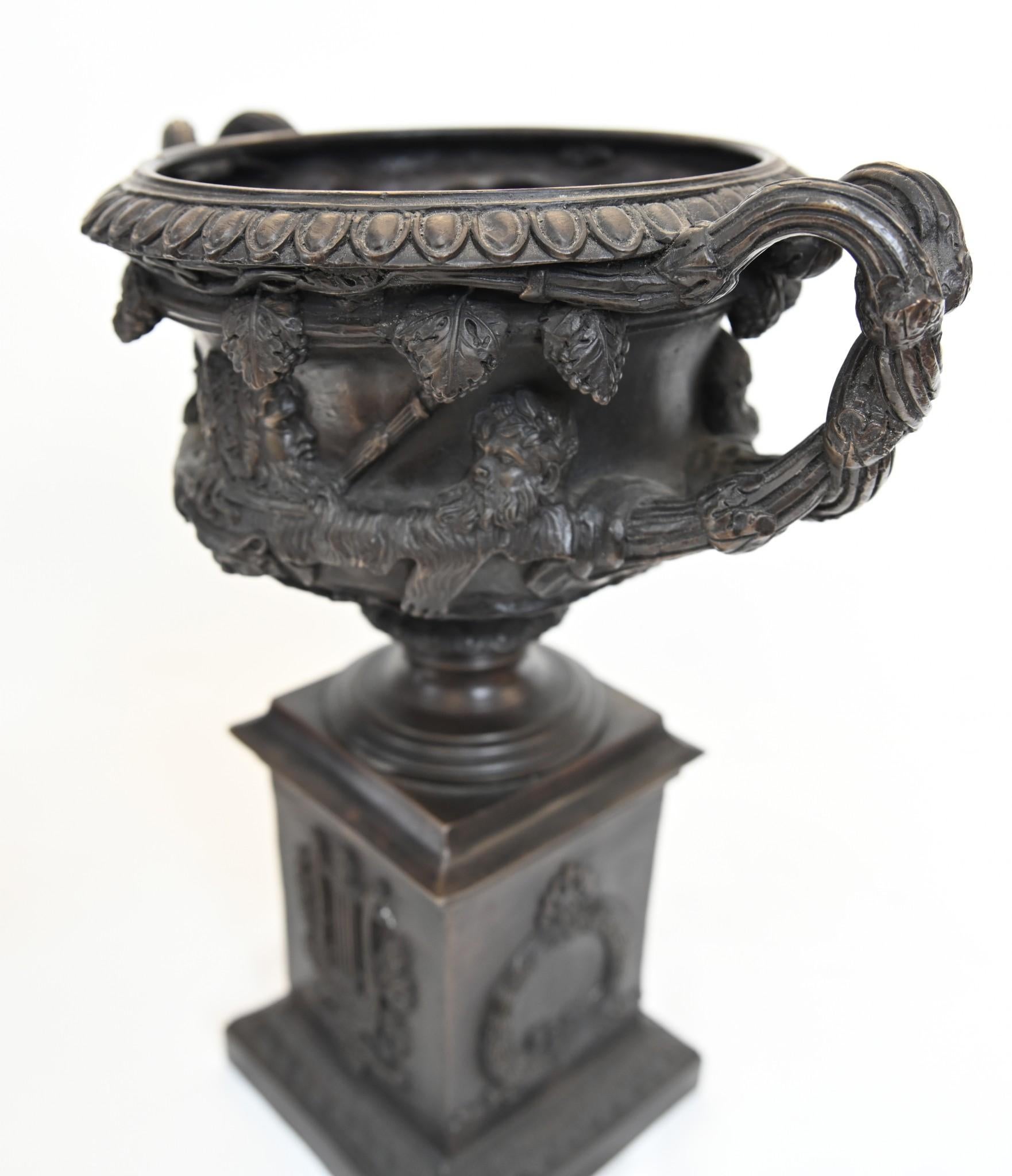 Classic Bronze Italian Urns Warwick Vase Campana Grand Tour 1