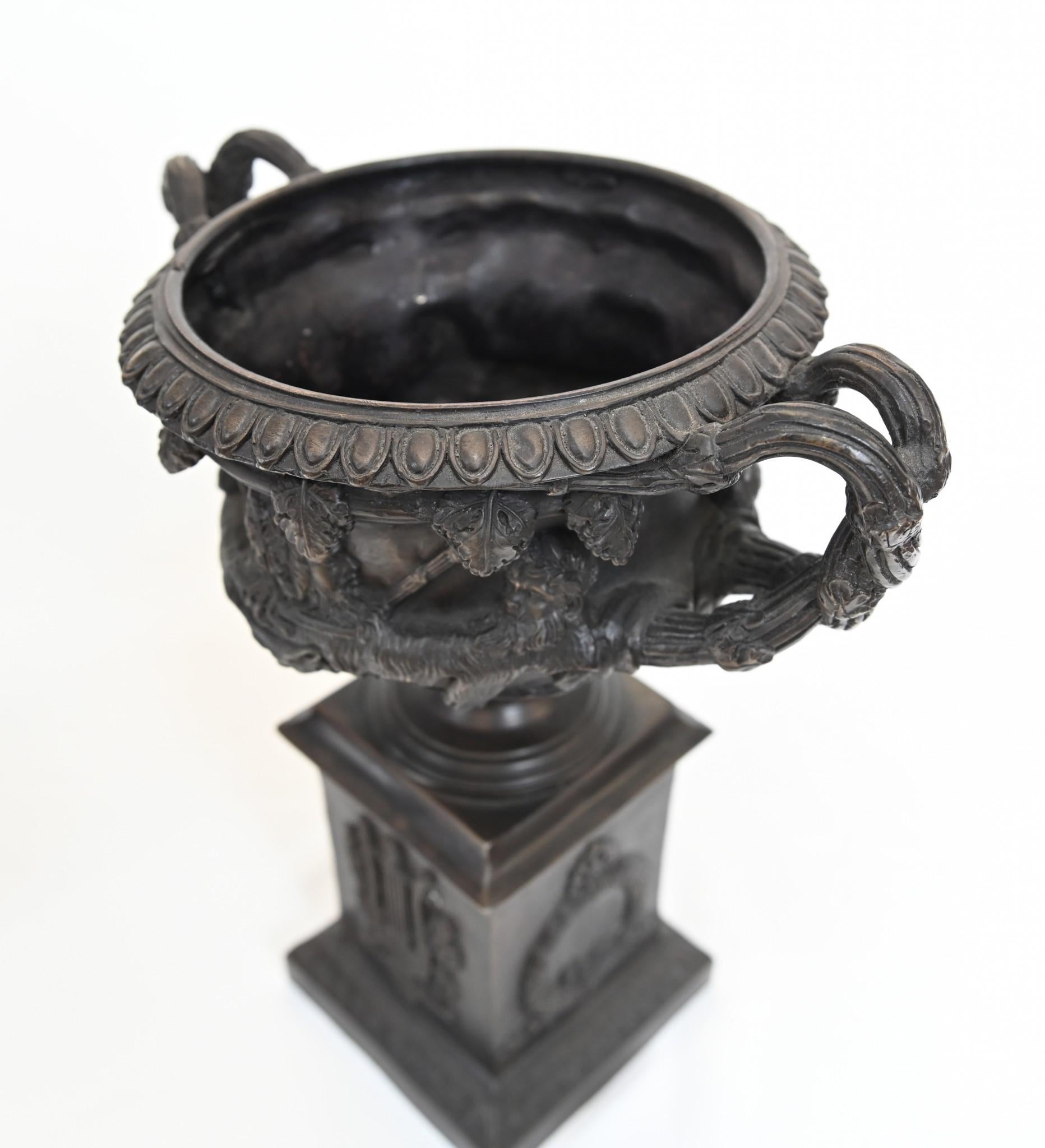 Classic Bronze Italian Urns Warwick Vase Campana Grand Tour 2