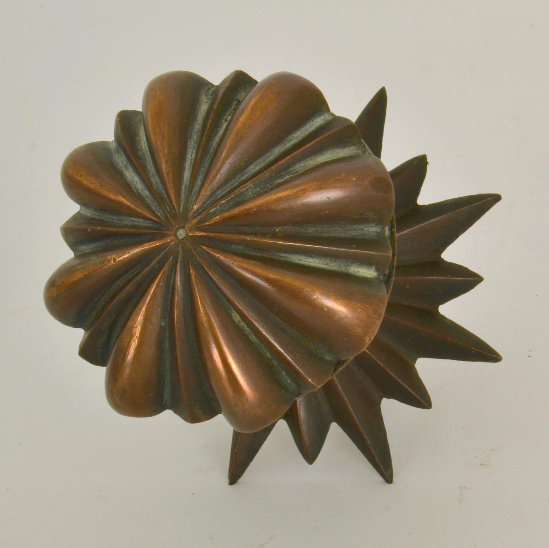 European Classic Architectural Bronze Push and Pull Door Knob For Sale