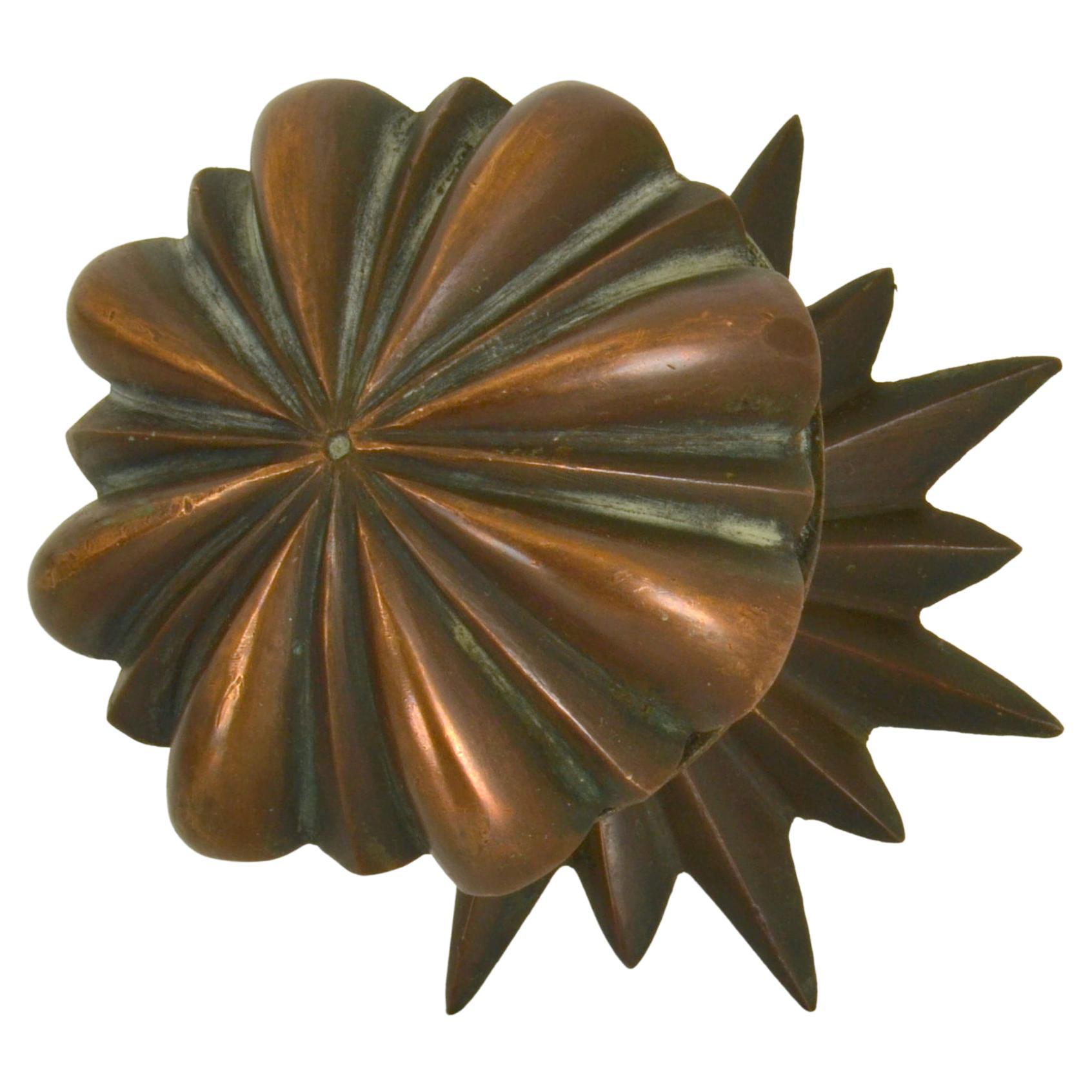 Classic Architectural Bronze Push and Pull Door Knob For Sale