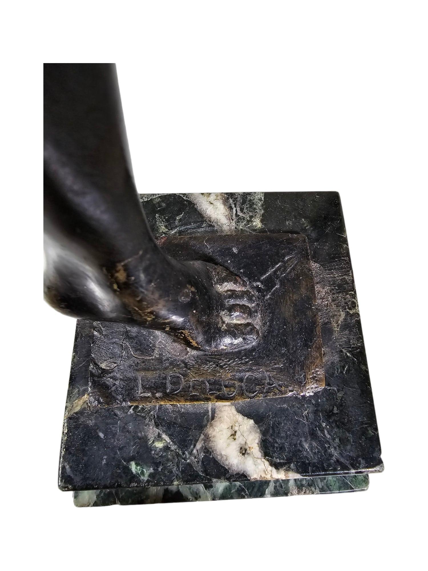 Classic Bronze-Skulptur von Luigi de Luca - Jungfrau des antiken Griechenlands im Angebot 11