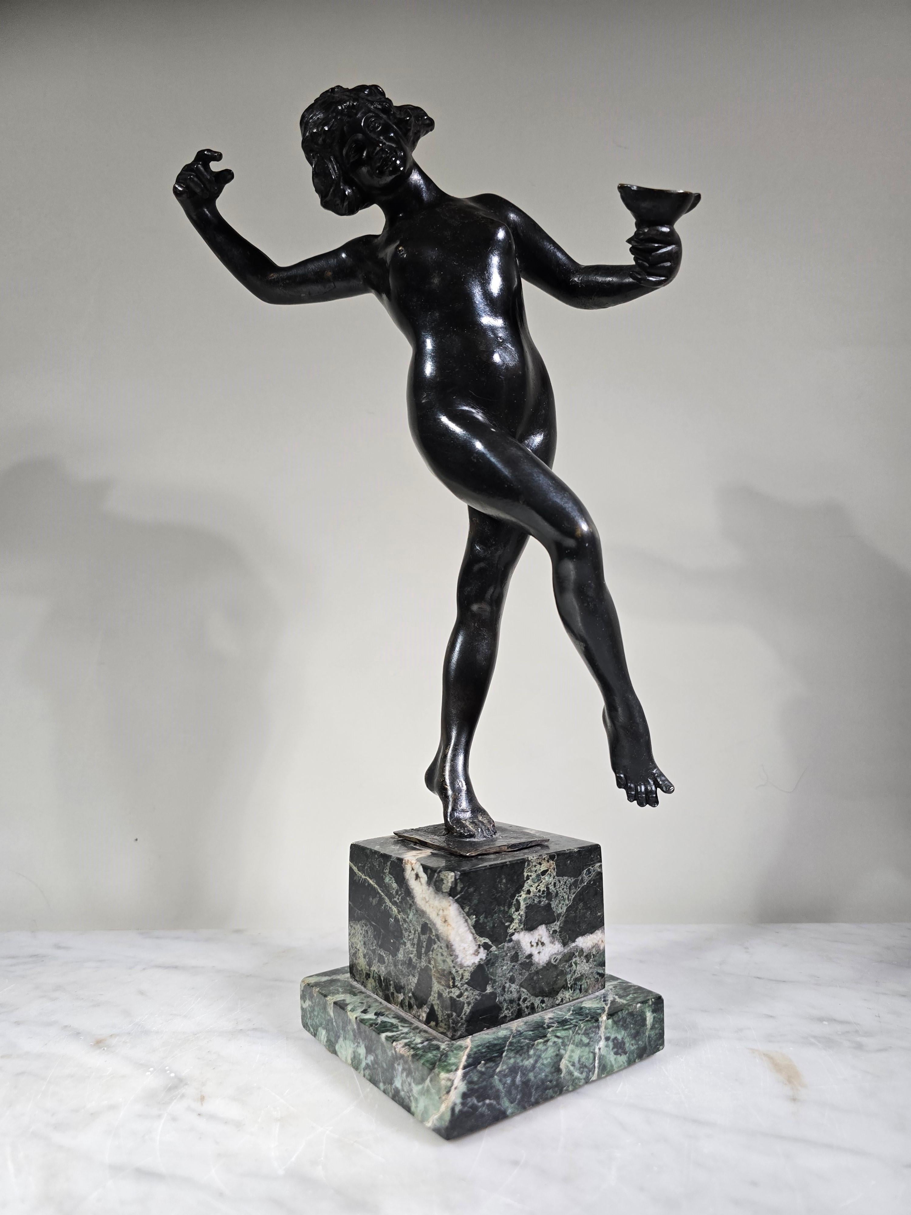 Classic Bronze Sculpture by Luigi de Luca - Maiden of Ancient Greece For Sale 1