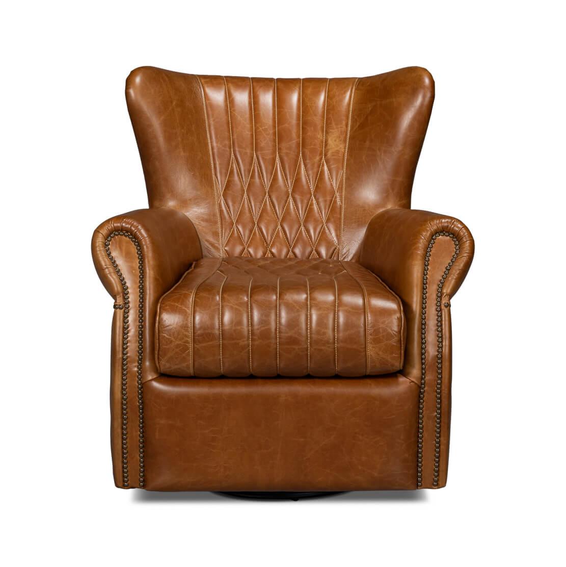 A masterpiece that encapsulates timeless charm and contemporary comfort. Crafted with high-quality Cuba Brown leather, it boasts iconic diamond quilting and channels that bring an air of aristocratic elegance to any room.

With a high winged
