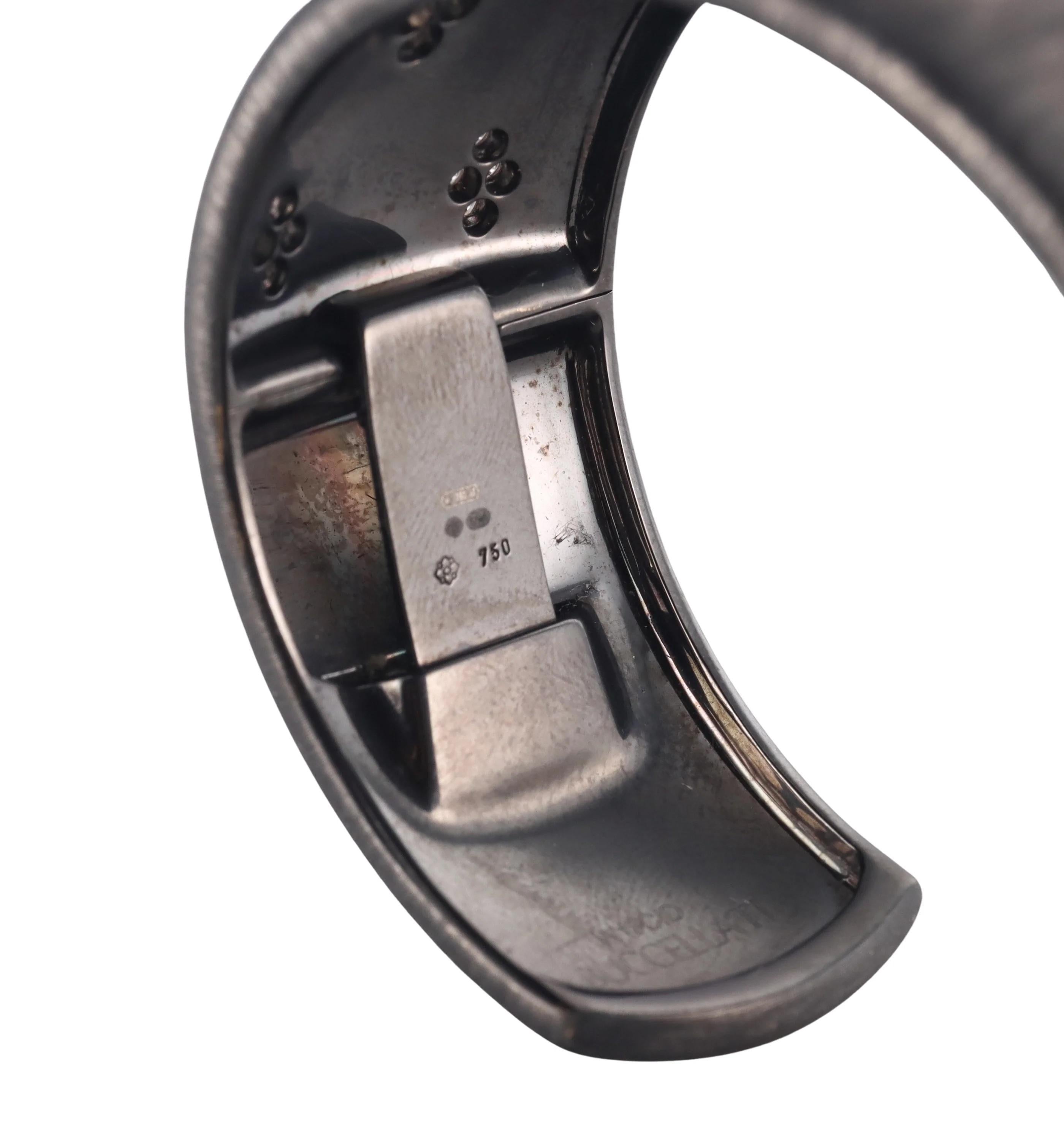 da uomo o donna Bracciale classico con diamanti 18k anneriti di Buccellati in vendita