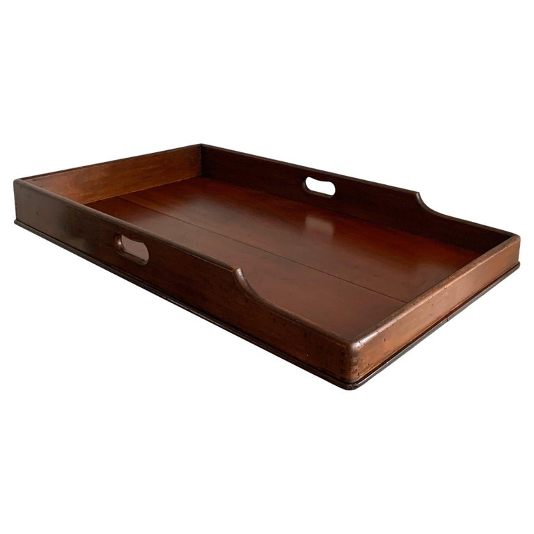 Classic Butlers Tray in Mahogany For Sale at 1stDibs
