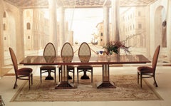 Classic by Carpanelli Luci Della Ribalta Extendible Table with Mirrors
