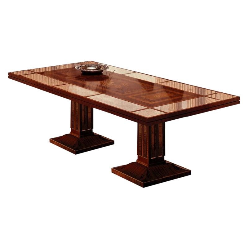 Table à rallonge avec miroirs Classic de Carpanelli Luci Della Ribalta en vente