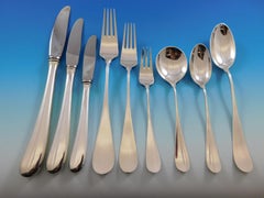 Set di posate in argento massiccio Classic by Michelsen Servizio da 82 pezzi Cena moderna
