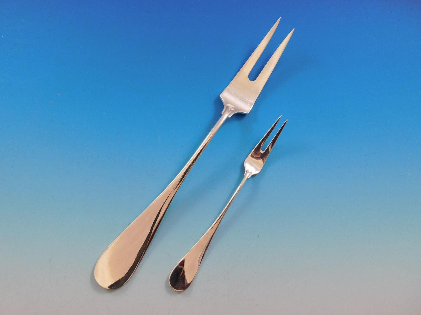 Service de couverts modernes en argent sterling Classic par Michelsen, 82 pièces en vente 3