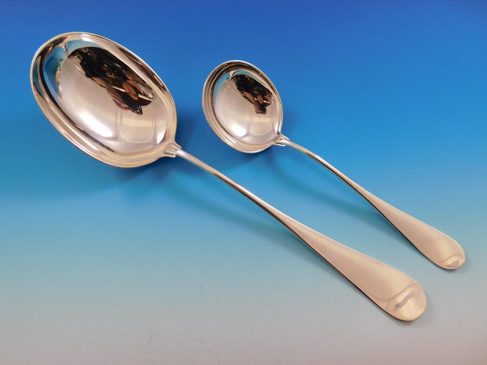 Service de couverts modernes en argent sterling Classic par Michelsen, 82 pièces en vente 4