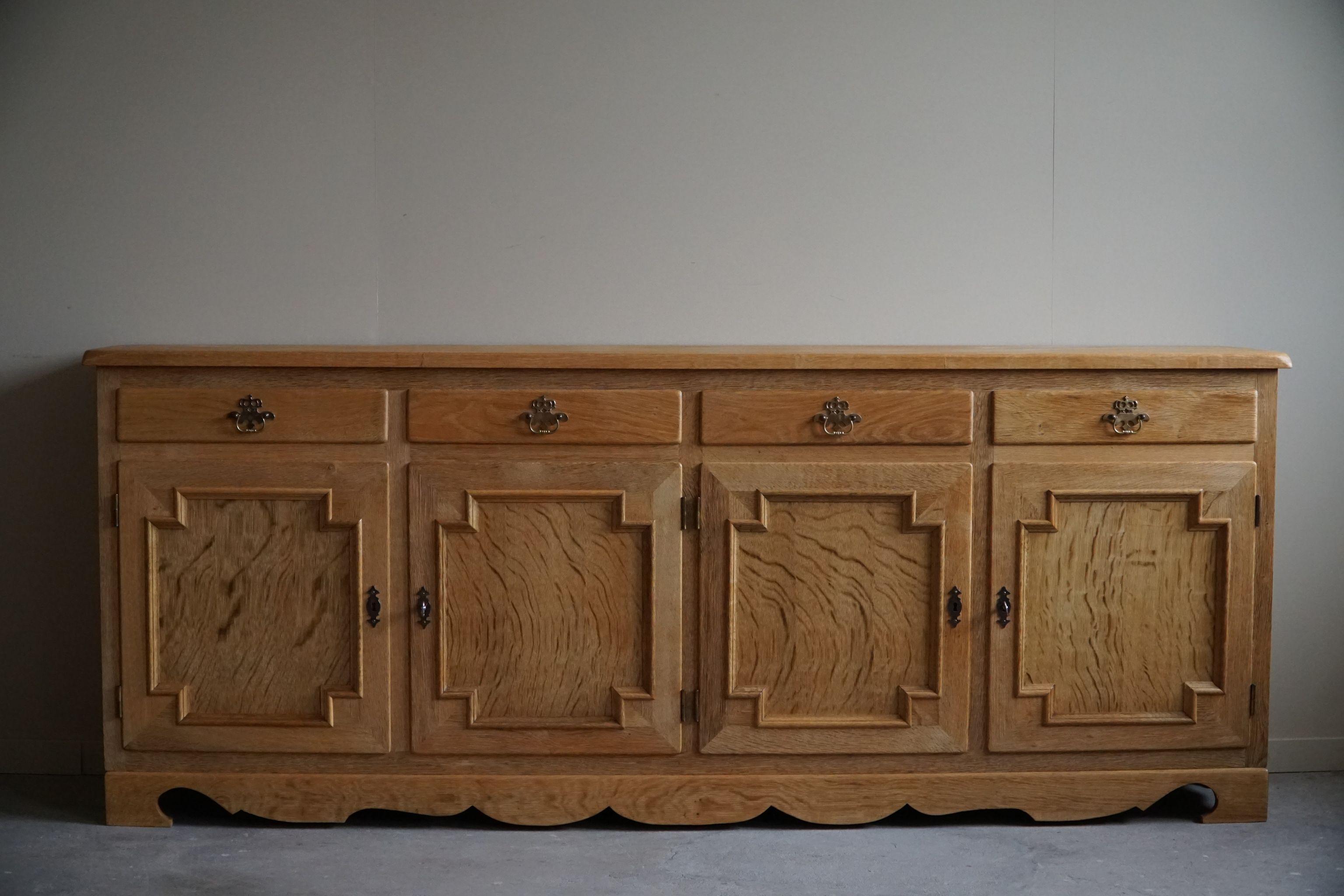 Classic Cabinet / Sideboard Made in Oak, Danish Mid Century Modern Buffet, 1960s 7