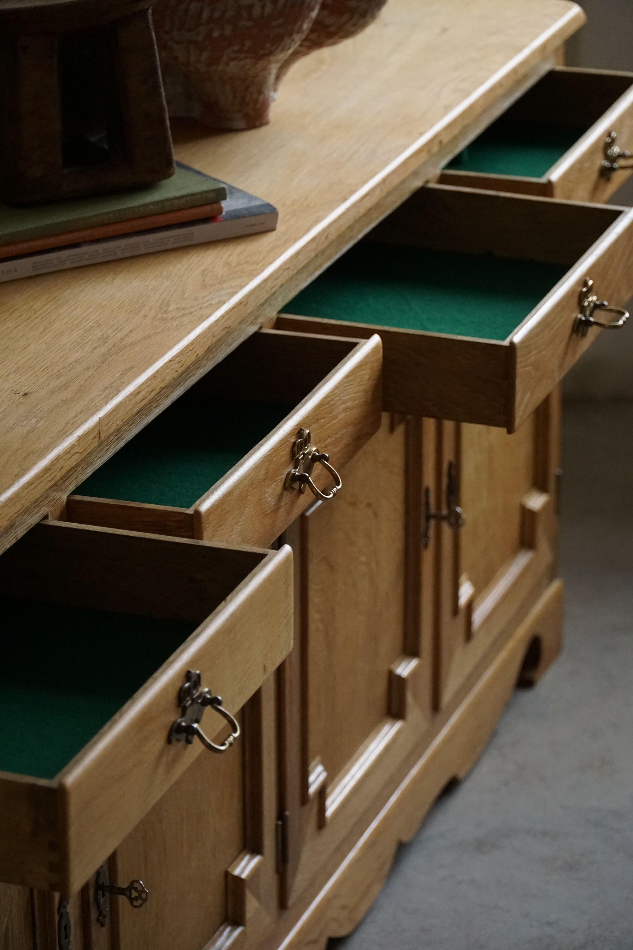 Classic Cabinet / Sideboard Made in Oak, Danish Mid Century Modern Buffet, 1960s 2