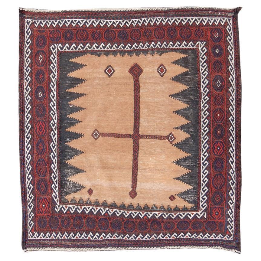 Classic Camel Ground Baluch Soffreh Rug, c. 1900 For Sale