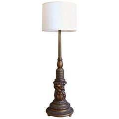 Classic Carved Italian Floor Lamp Renaissance Revival Style