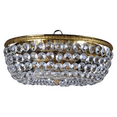 Classic Ceiling Lamp / Ceiling Brass / Crystal